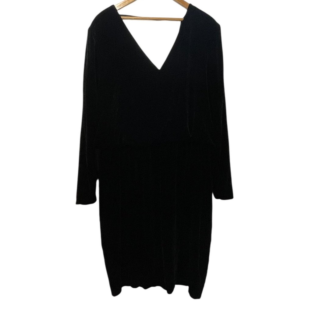 Lafayette 148 New York Black Velvet Josefina Blouson Dress Sz 16 Nwt Orig $698
